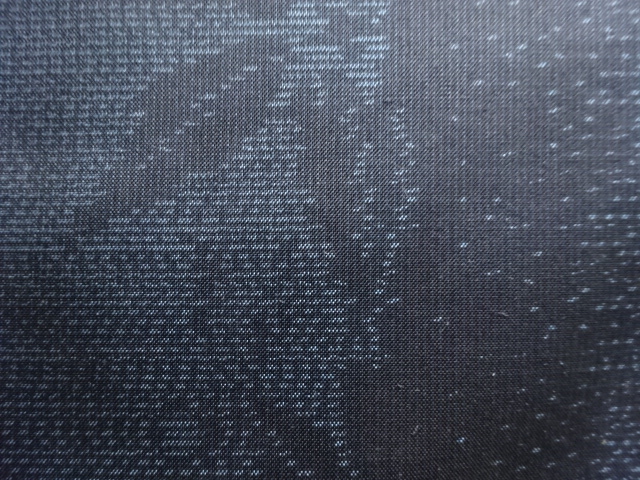 アンティーク　葉模様織り出し本場泥大島紬着物